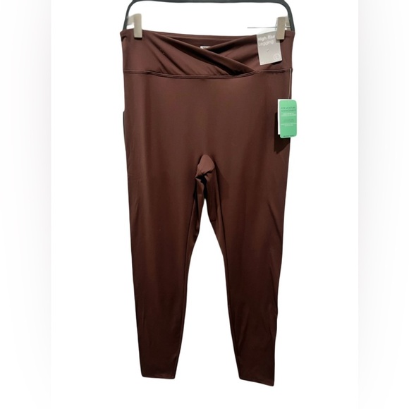 Active Uplift Scrunch Leggings Brown Large - Picture 2 of 8